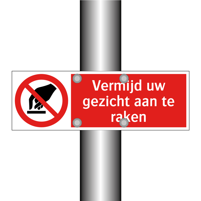 Vermijd uw gezicht aan te raken