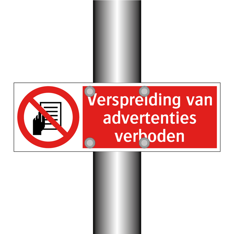 Verspreiding van advertenties verboden