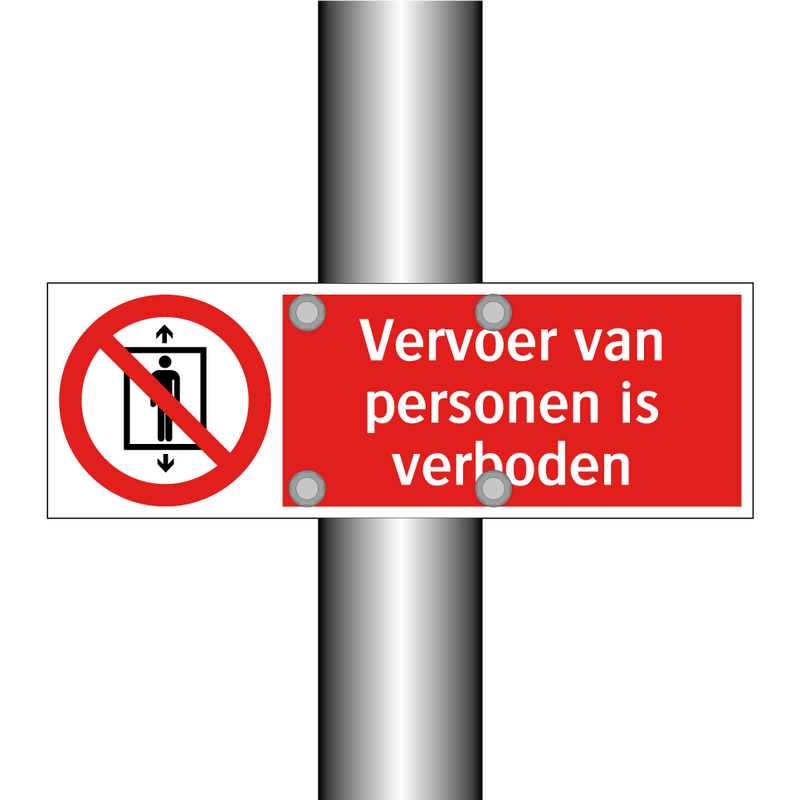 Vervoer van personen is verboden