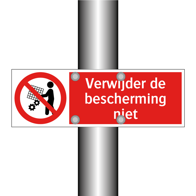 Verwijder de bescherming niet