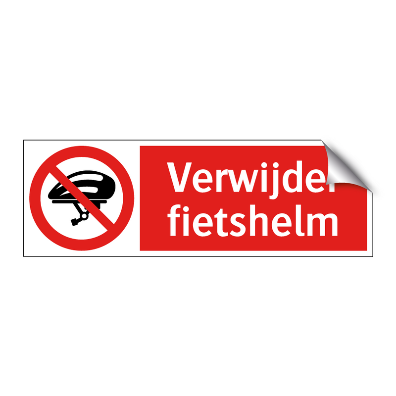Verwijder fietshelm