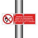 Vloeibaar gasinstallatie! Brand- en explosiegevaar. Roken en het hanteren van open vuur of vuur is verboden