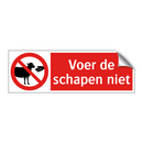Voer de schapen niet