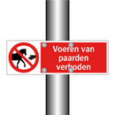 Voeren van paarden verboden