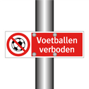Voetballen verboden