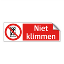 Niet klimmen