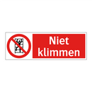 Niet klimmen