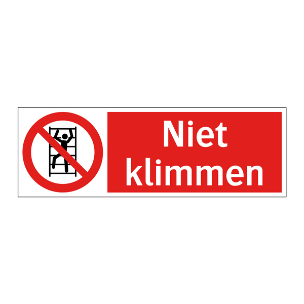 Niet klimmen