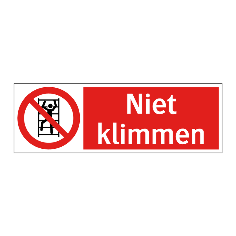 Niet klimmen
