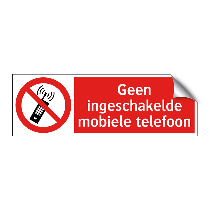 Geen ingeschakelde mobiele telefoon