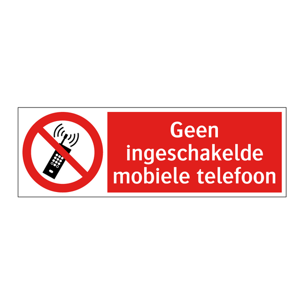 Geen ingeschakelde mobiele telefoon