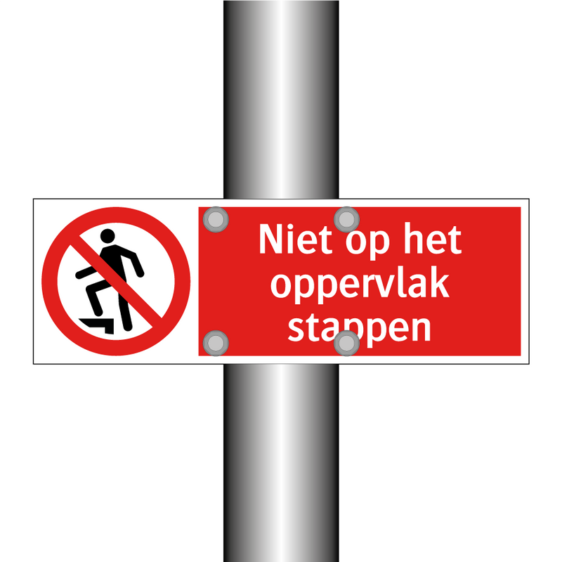 Niet op het oppervlak stappen