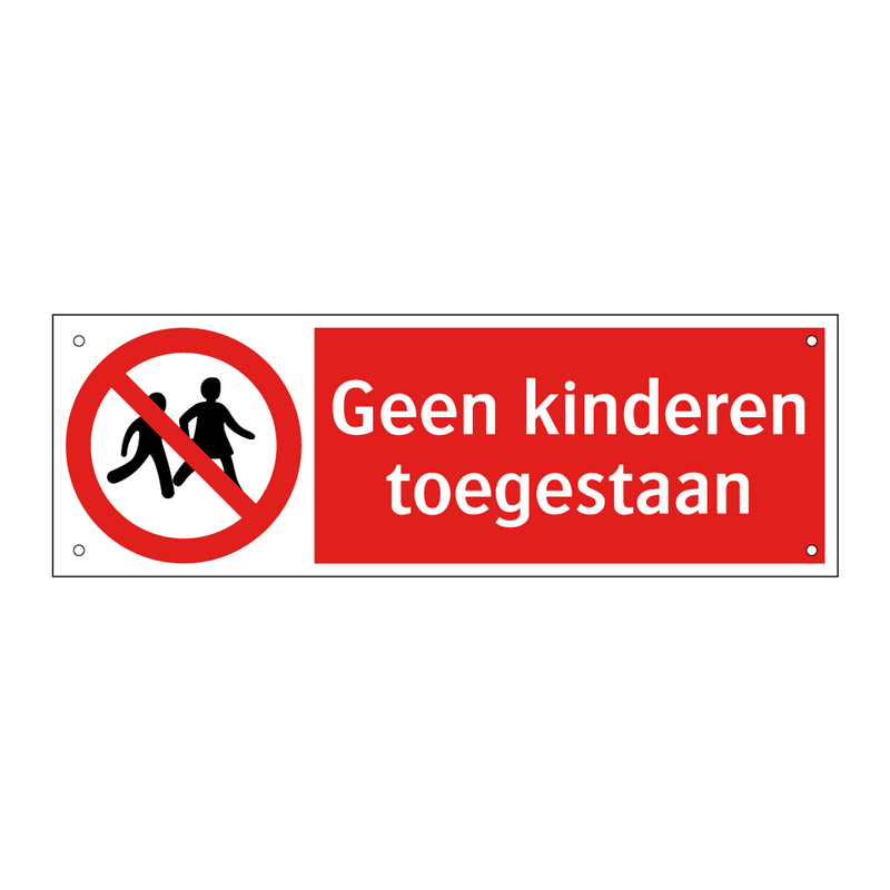Geen kinderen toegestaan