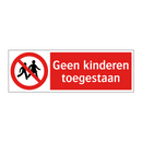 Geen kinderen toegestaan