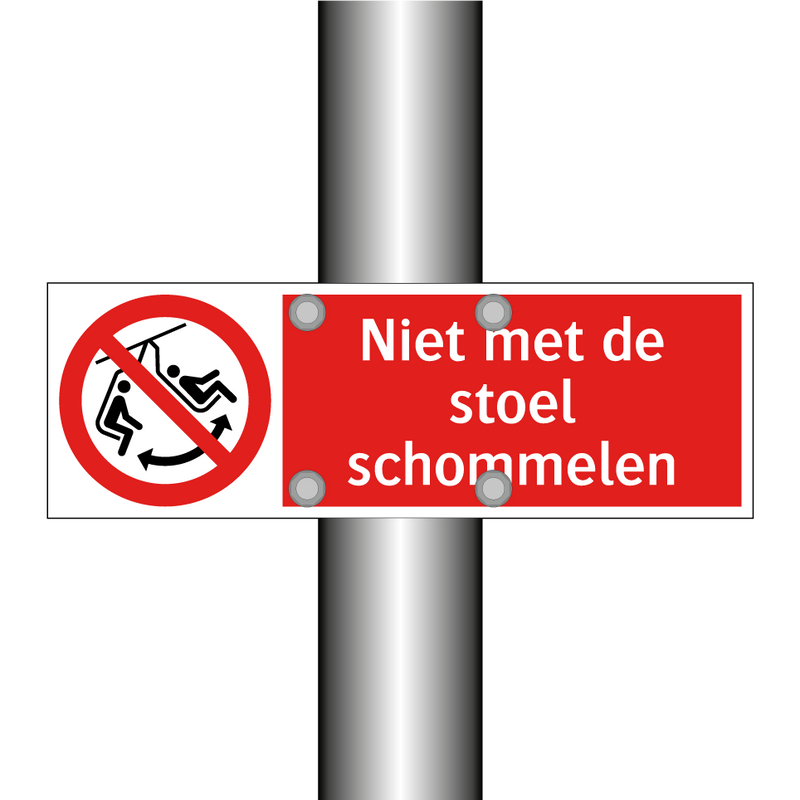 Niet met de stoel schommelen