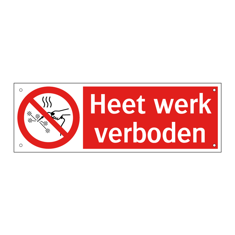 Heet werk verboden