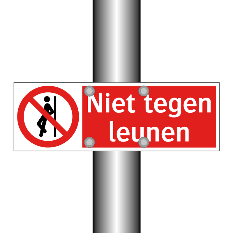 Niet tegen leunen