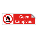 Geen kampvuur