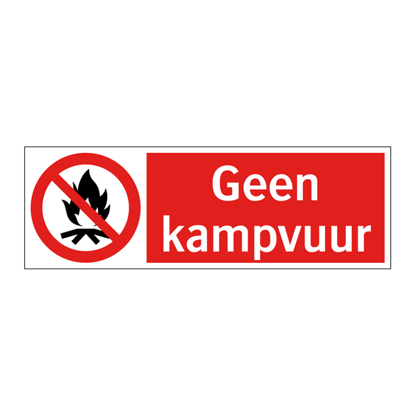 Geen kampvuur