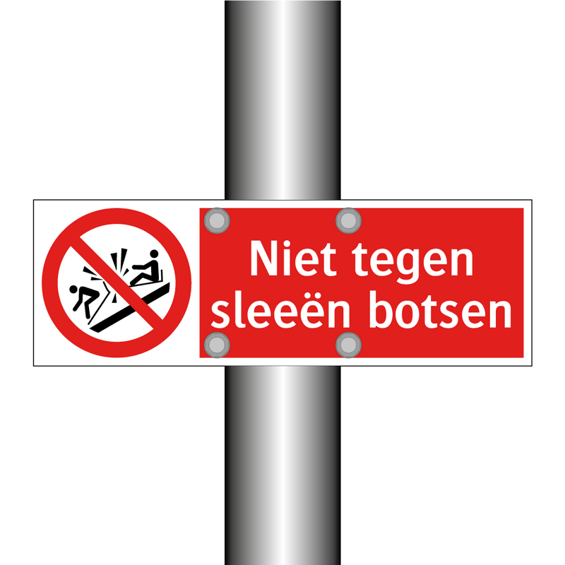 Niet tegen sleeën botsen