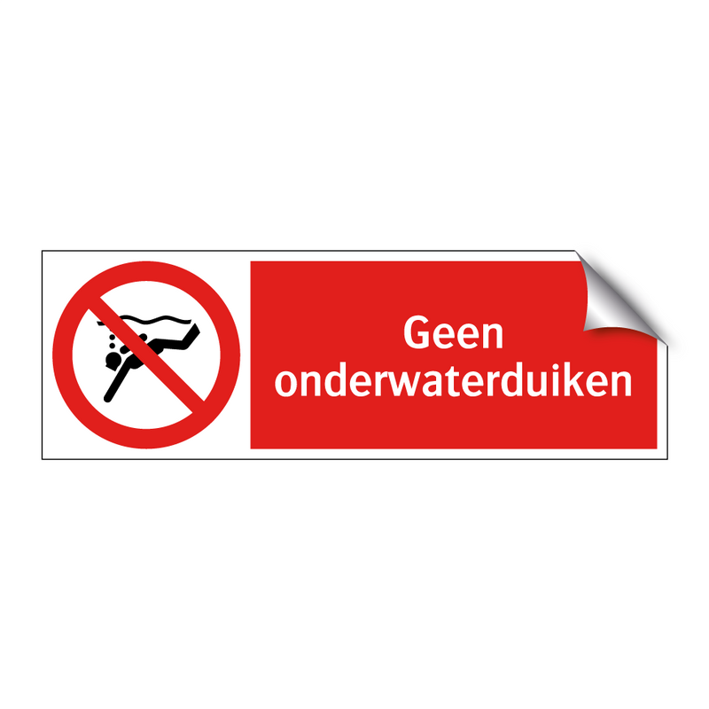 Geen onderwaterduiken