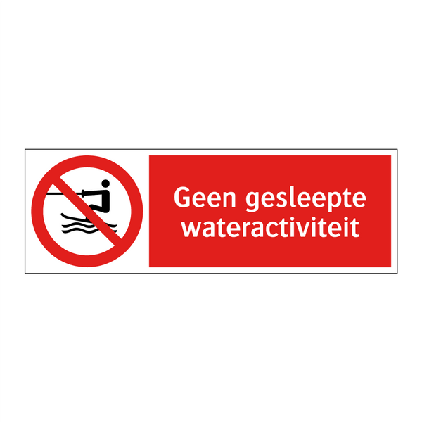 Geen gesleepte wateractiviteit