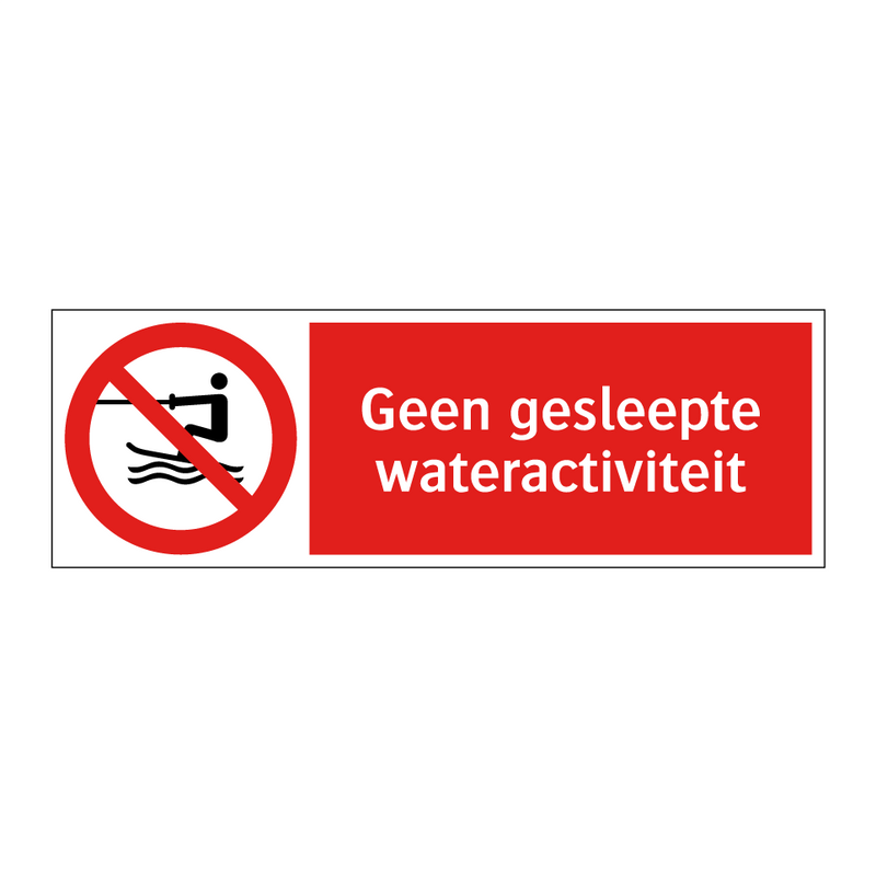 Geen gesleepte wateractiviteit