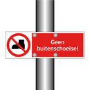 Geen buitenschoeisel