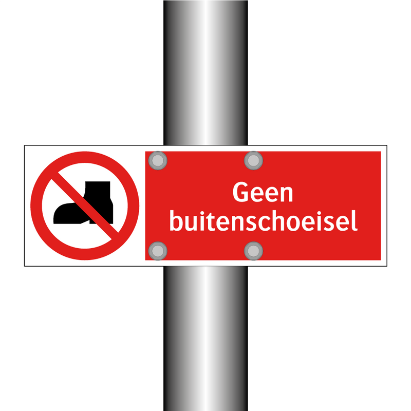 Geen buitenschoeisel