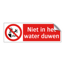 Niet in het water duwen