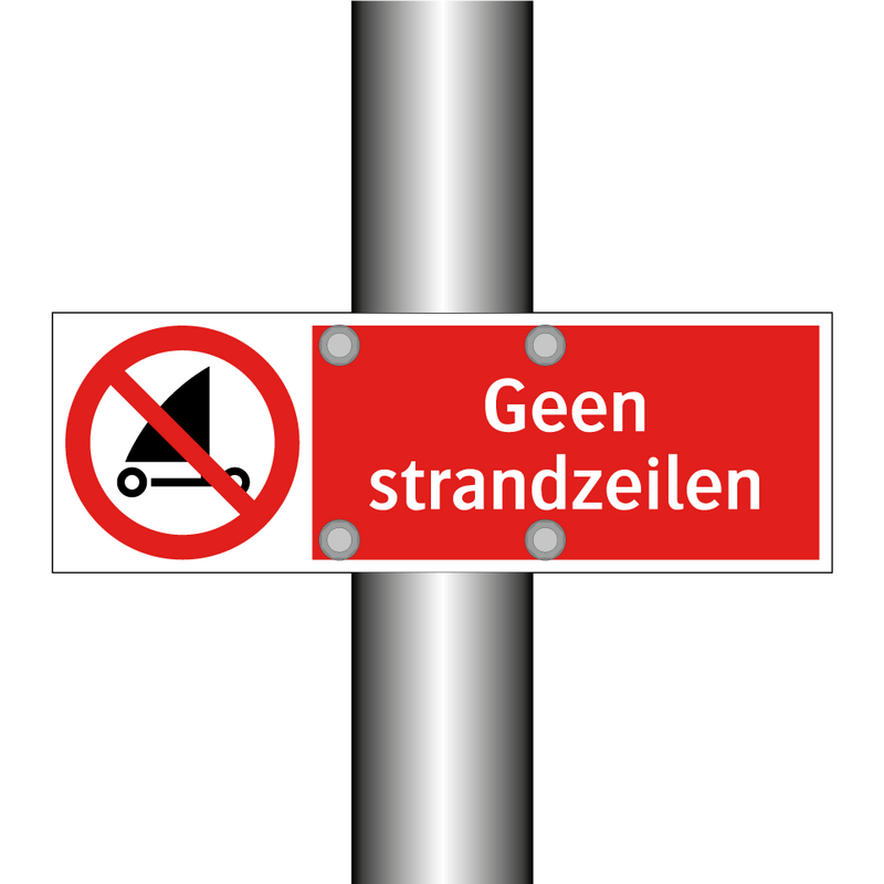Geen strandzeilen