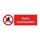 Geen strandzeilen