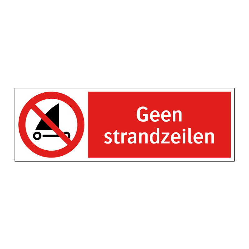 Geen strandzeilen