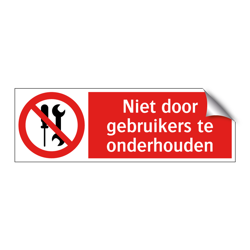 Niet door gebruikers te onderhouden
