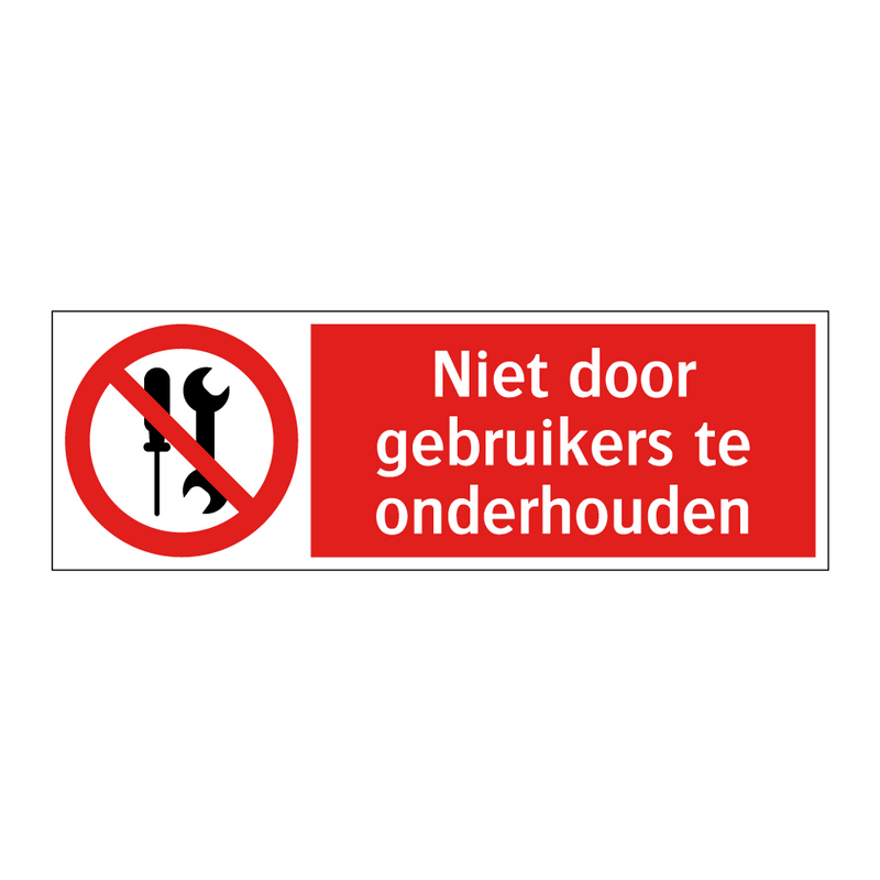 Niet door gebruikers te onderhouden