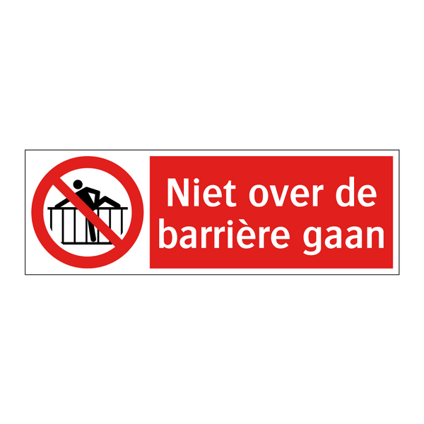 Niet over de barrière gaan