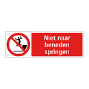 Niet naar beneden springen