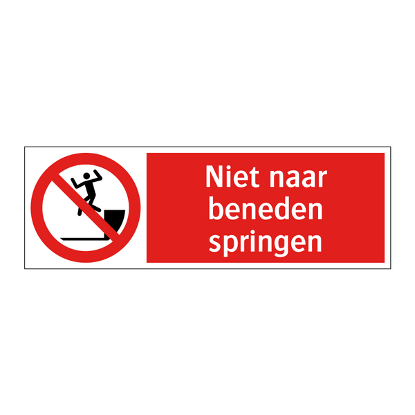 Niet naar beneden springen