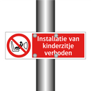 Installatie van kinderzitje verboden