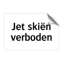Jet skiën verboden