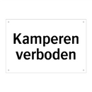 Kamperen verboden