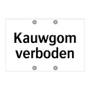 Kauwgom verboden