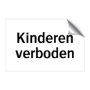 Kinderen verboden