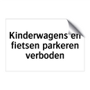 Kinderwagens en fietsen parkeren verboden