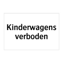 Kinderwagens verboden