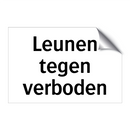 Leunen tegen verboden