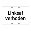 Linksaf verboden