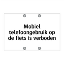 Mobiel telefoongebruik op de fiets is verboden