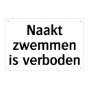 Naakt zwemmen is verboden