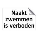 Naakt zwemmen is verboden